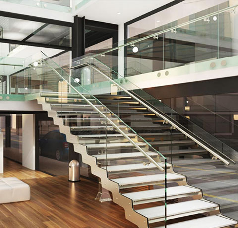 Laminated Stair Glass 